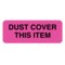Nevs Dust Cover This Item 7/8" x 2-1/4" Flr Pink w/Black CS-4462 - alternate 1